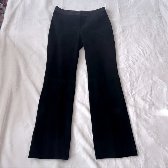 VENUS WILLIAMS FOR WILSON LEATHER 100% Black Leather Suede Pants Size 2 - Picture 2 of 12